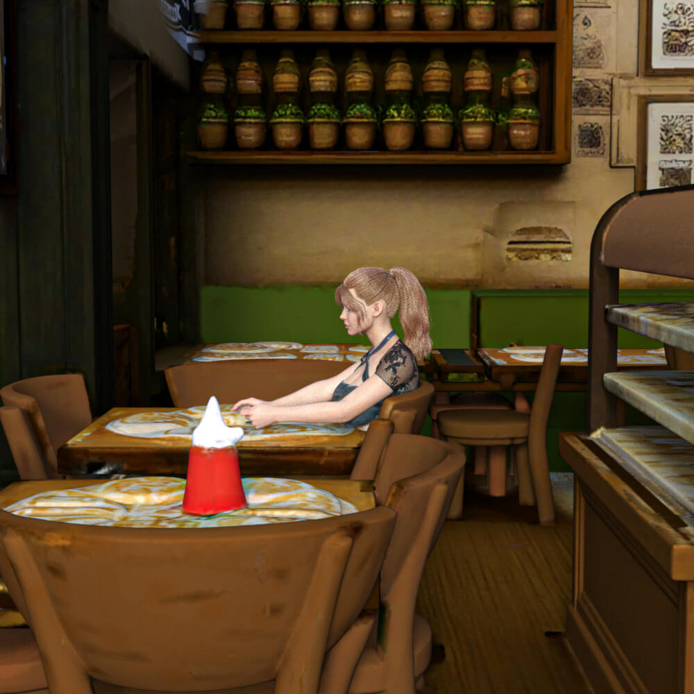 NGP Bakery Props &amp 5 Poses G8F Daz Content