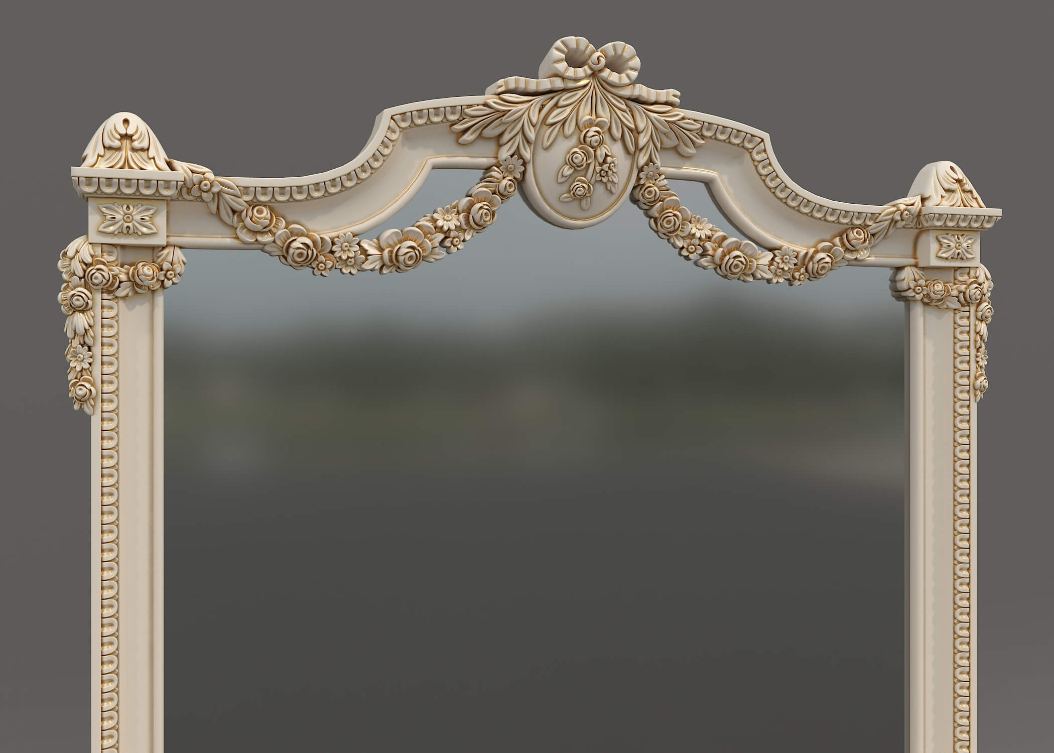Classic European Style Console Table 23 3D Model