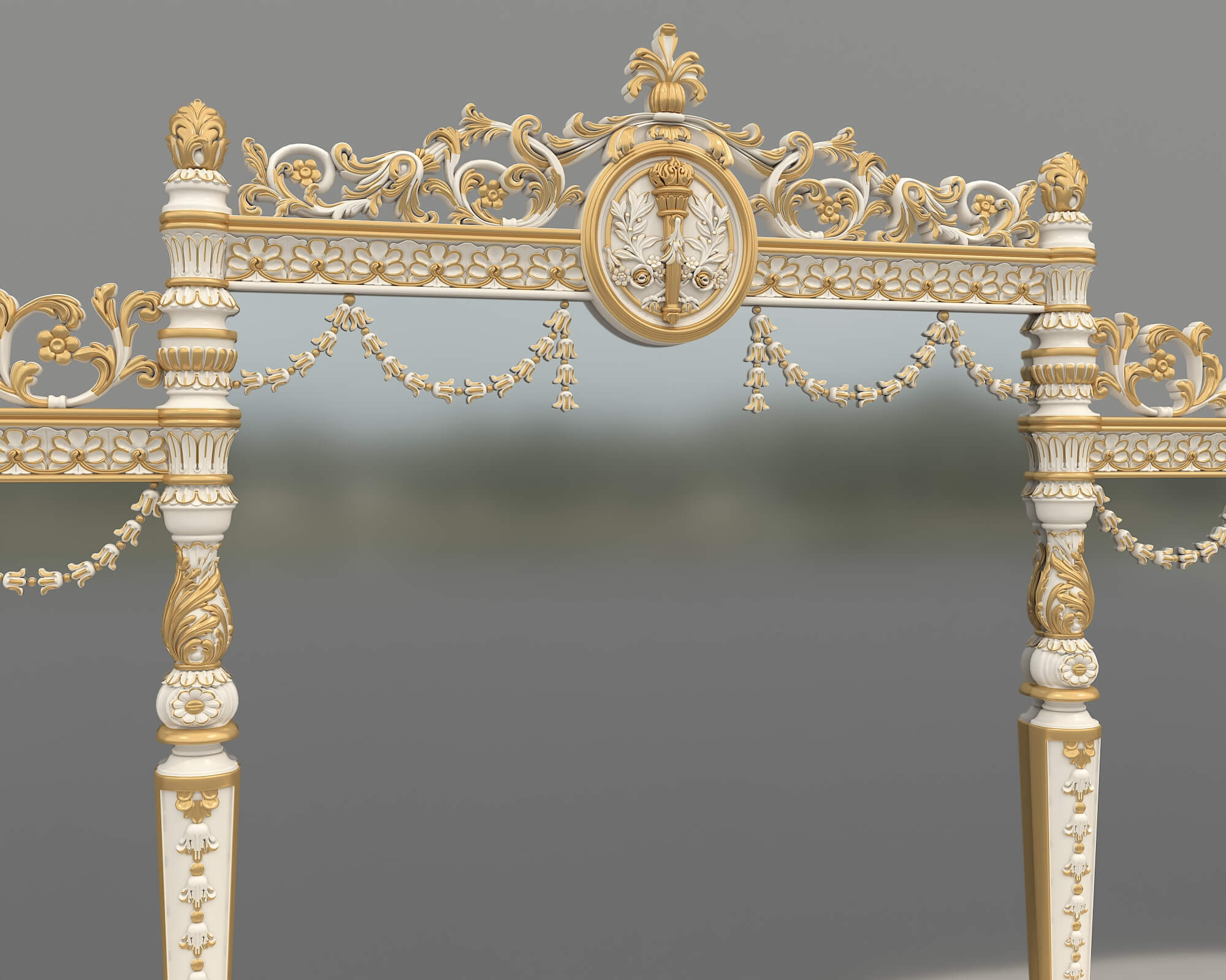 Classic Royal Baroque Vanity Set 6 3D Model
