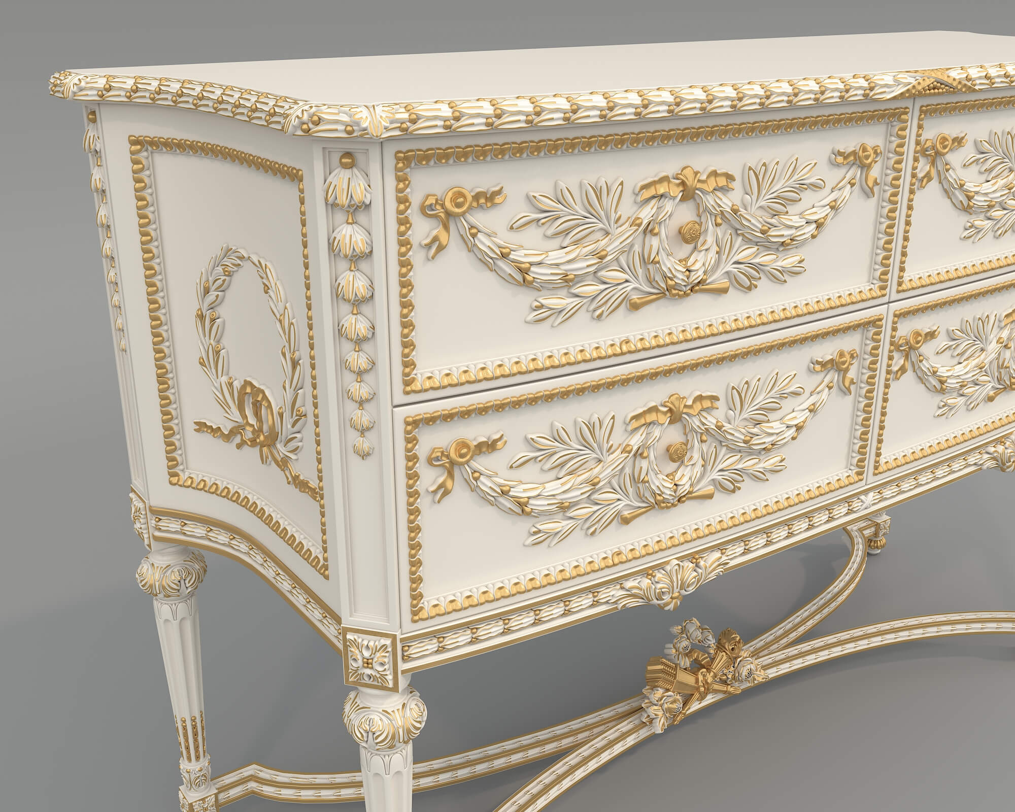 Classic Royal Sideboard 3 3D Model