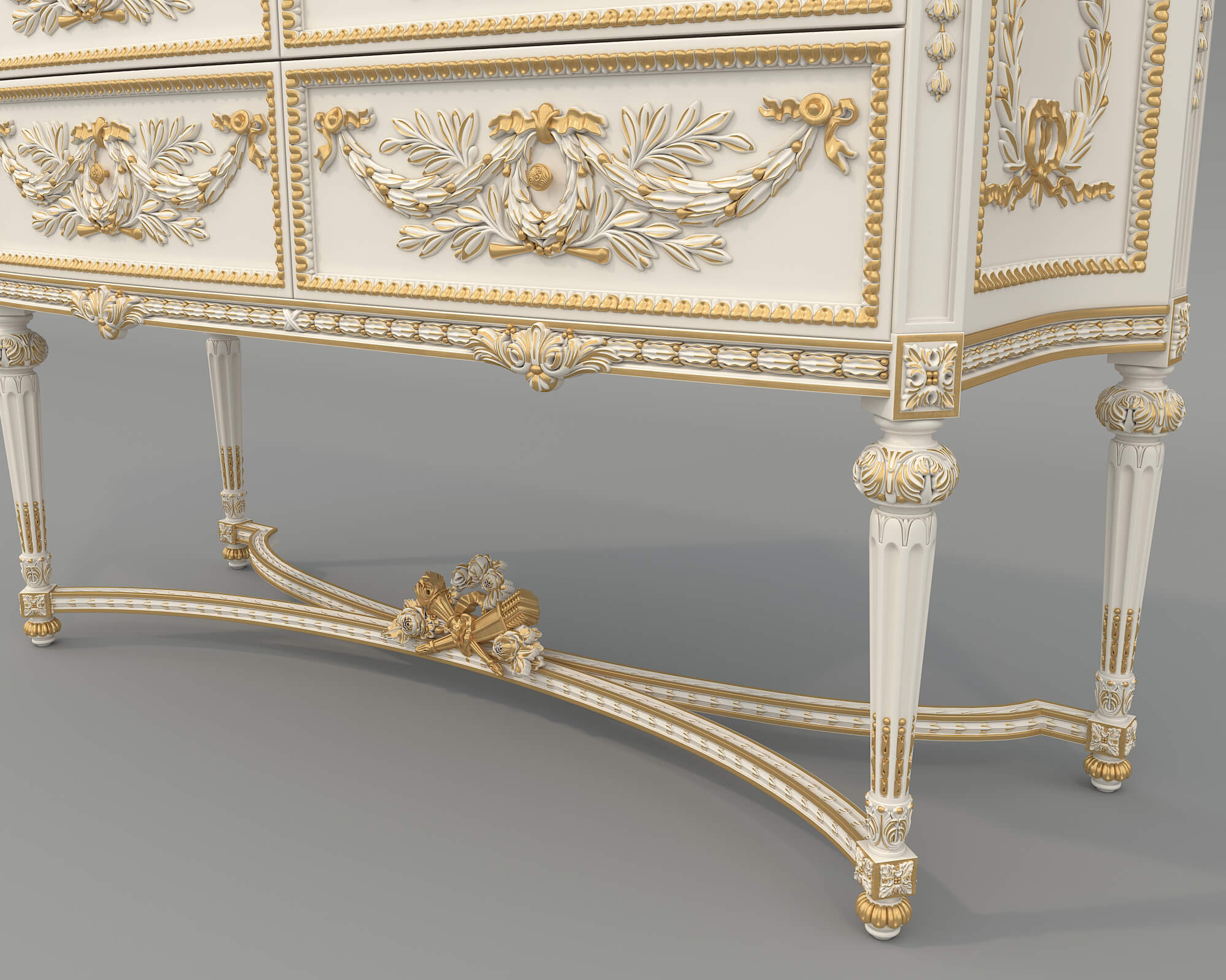 Classic Royal Sideboard 3 3D Model