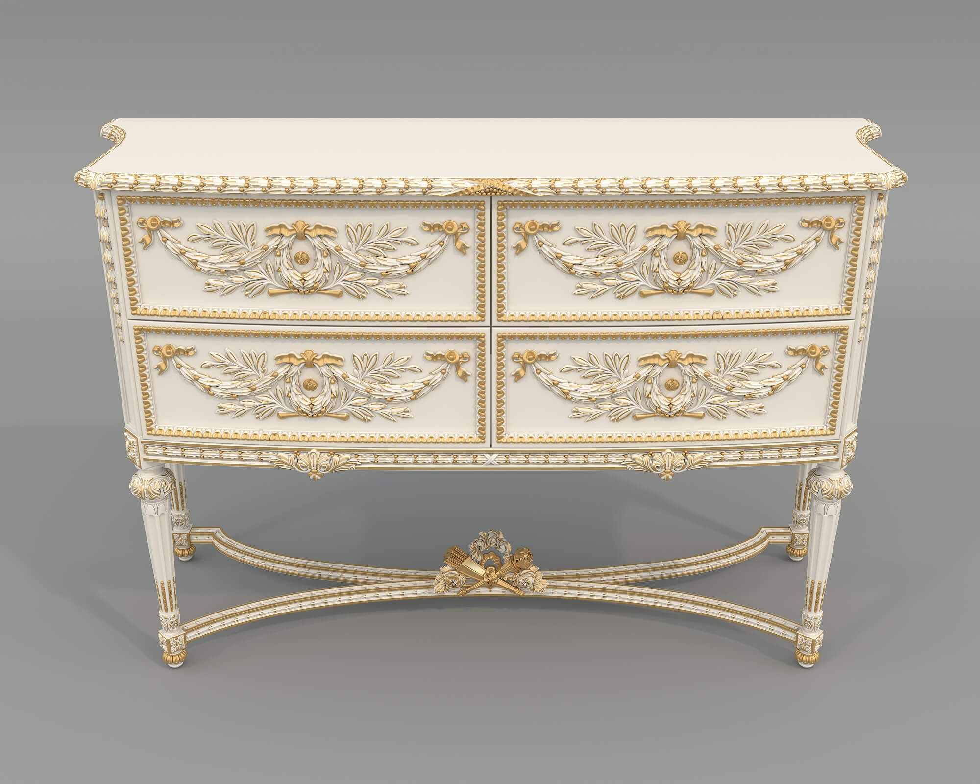Classic Royal Sideboard 3 3D Model