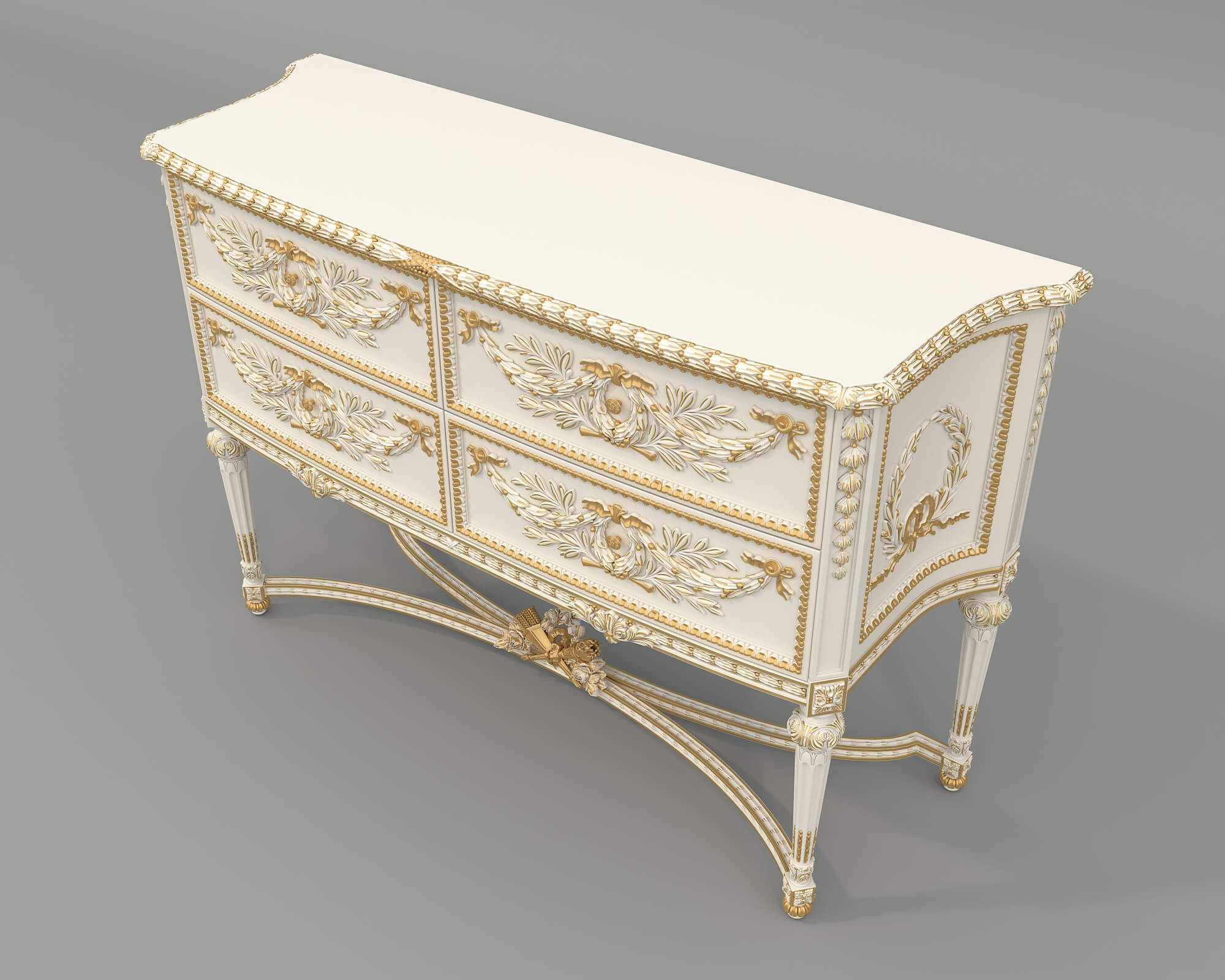 Classic Royal Sideboard 3 3D Model