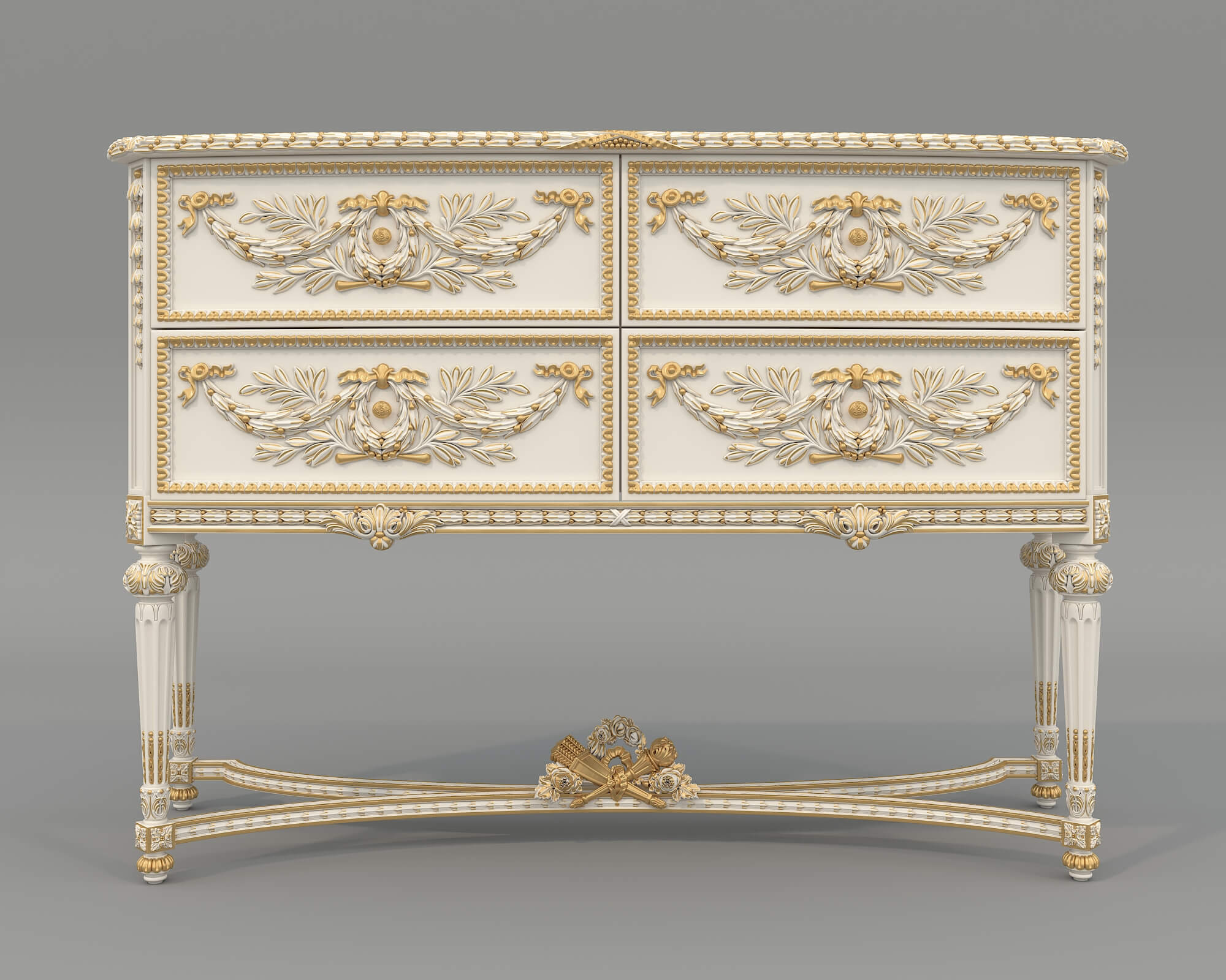 Classic Royal Sideboard 3 3D Model