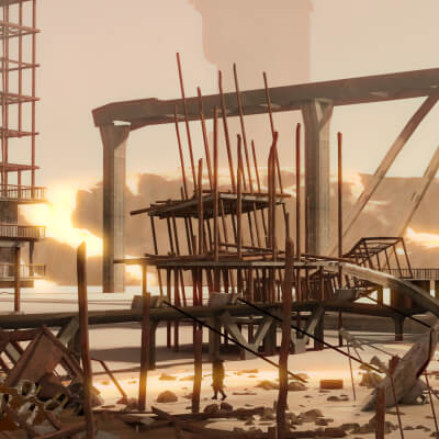 Brave new world - The ruined world 3D Wallpaper