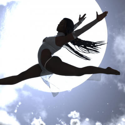 Dancing in the Moonlight 3D Wallpaper
