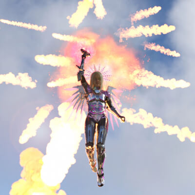 Fireworks 3D Wallpaper