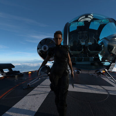 Pilot 3D Wallpaper