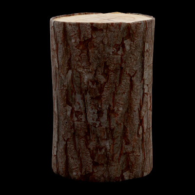 Axe-Cutting Log