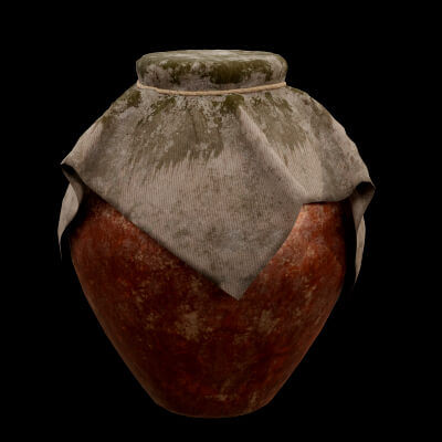 Medieval Clay Oil Pot