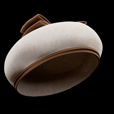 Pillbox Hat with a Bow