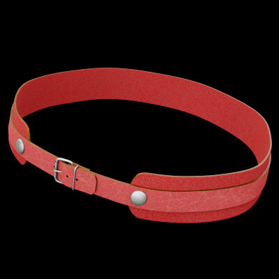 Red Leather Collar