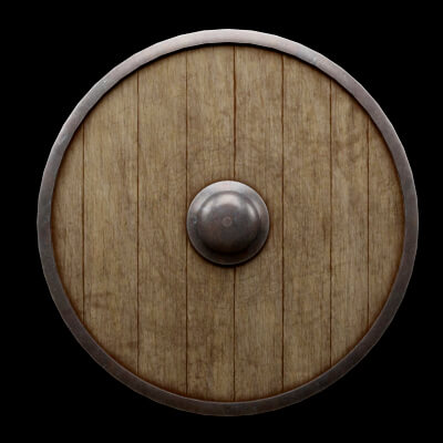 Round Wooden Shield