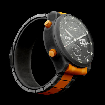 Sports Watch Orange