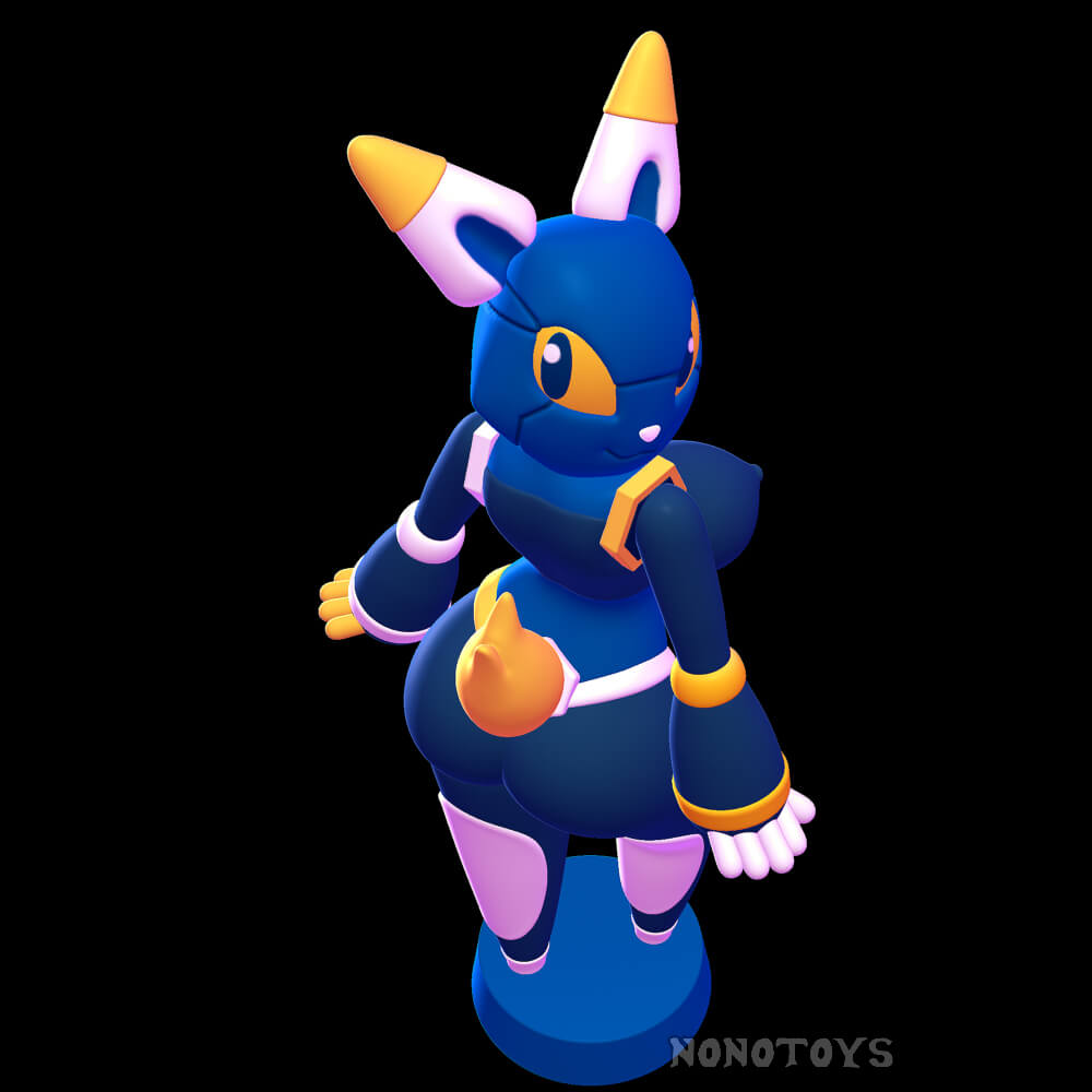 E621 Mascot - Nsfw/Sfw 3D Model by NoNoToys