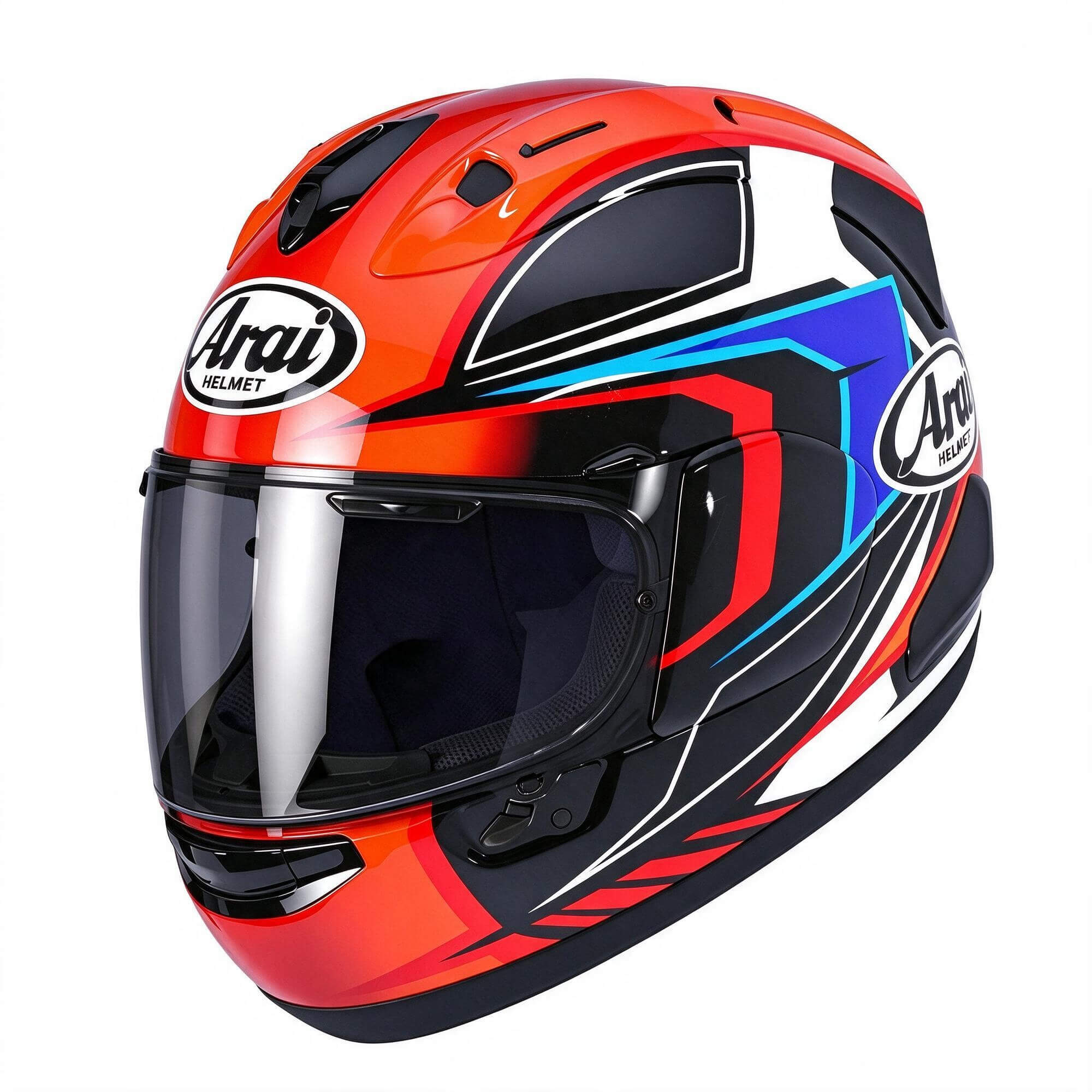 Arai Racing Full Face Motorcycle Helmet 3d Model 3D Model
