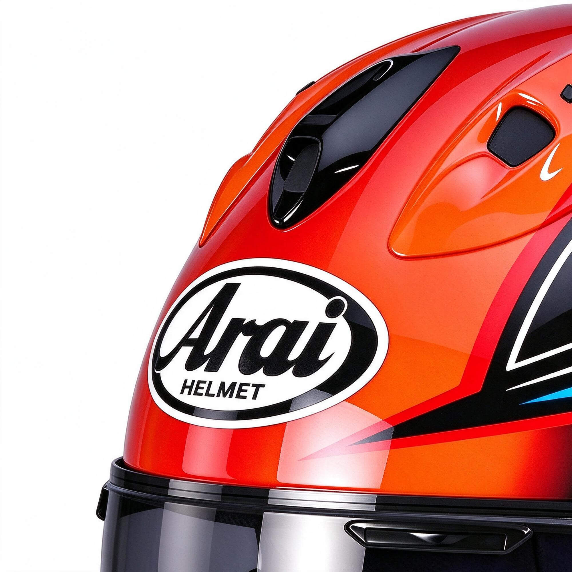 Arai Racing Full Face Motorcycle Helmet 3d Model 3D Model