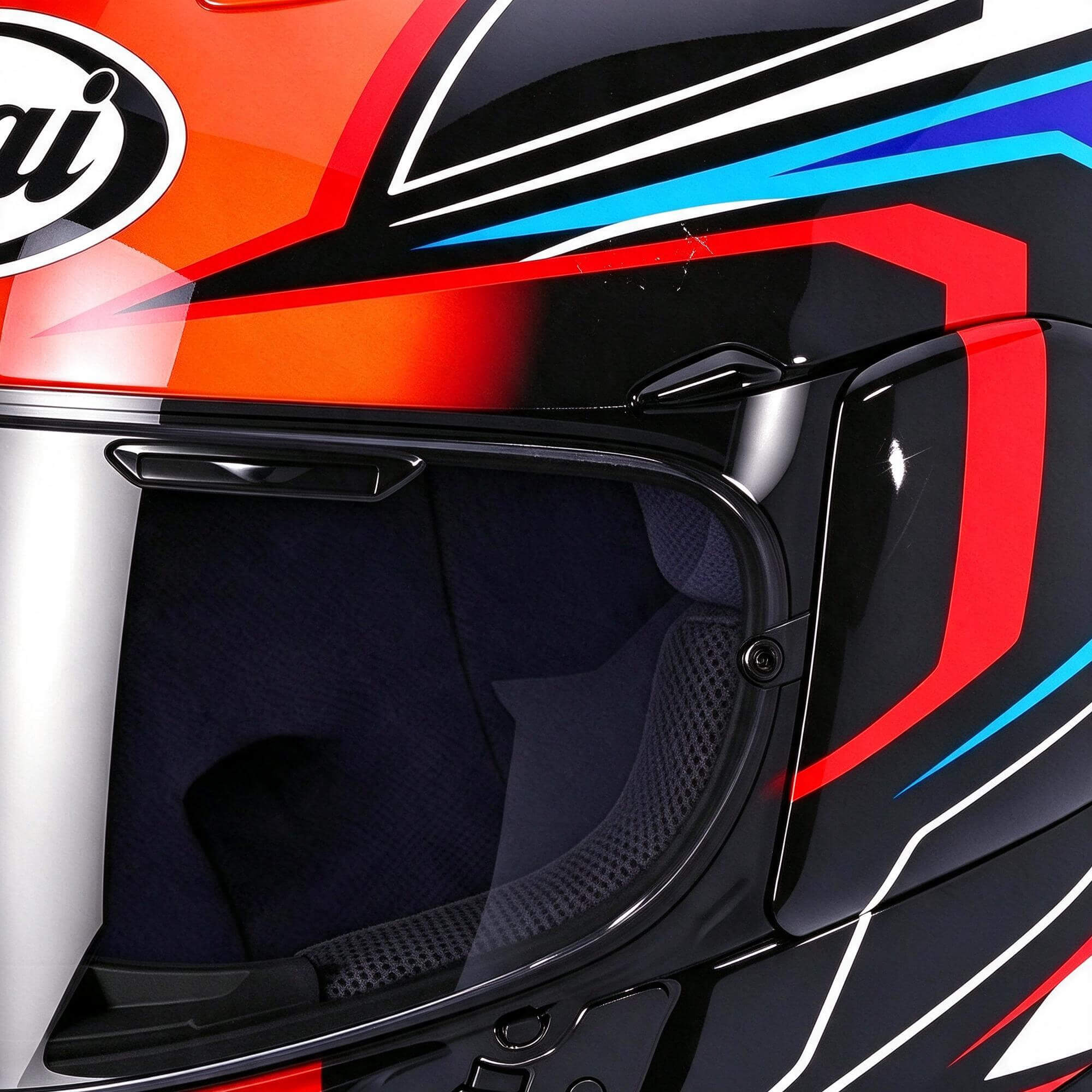 Arai Racing Full Face Motorcycle Helmet 3d Model 3D Model