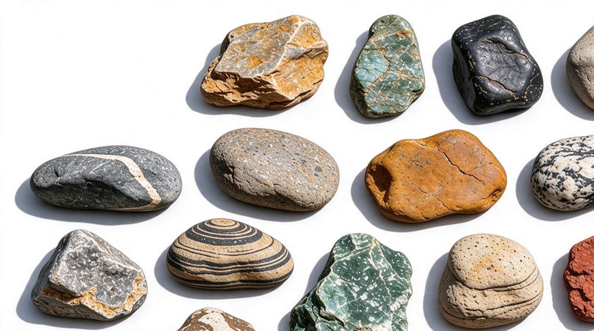 Assorted Natural River Stones Pebbles Pack 3d Model 3D Model