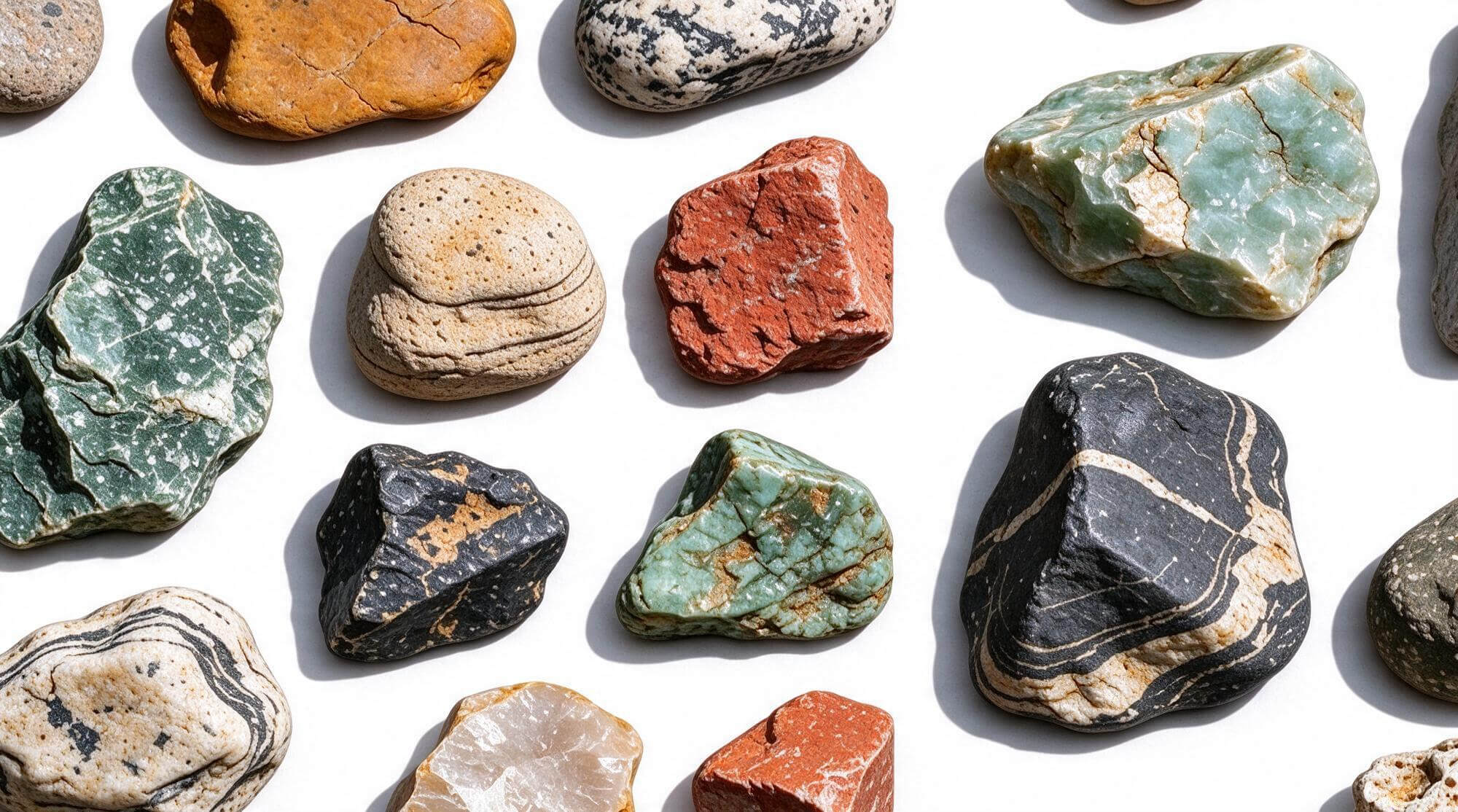 Assorted Natural River Stones Pebbles Pack 3d Model 3D Model