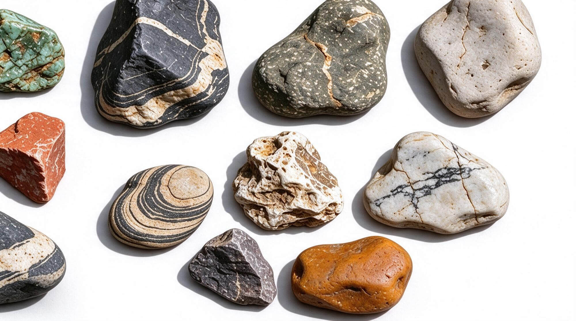 Assorted Natural River Stones Pebbles Pack 3d Model 3D Model