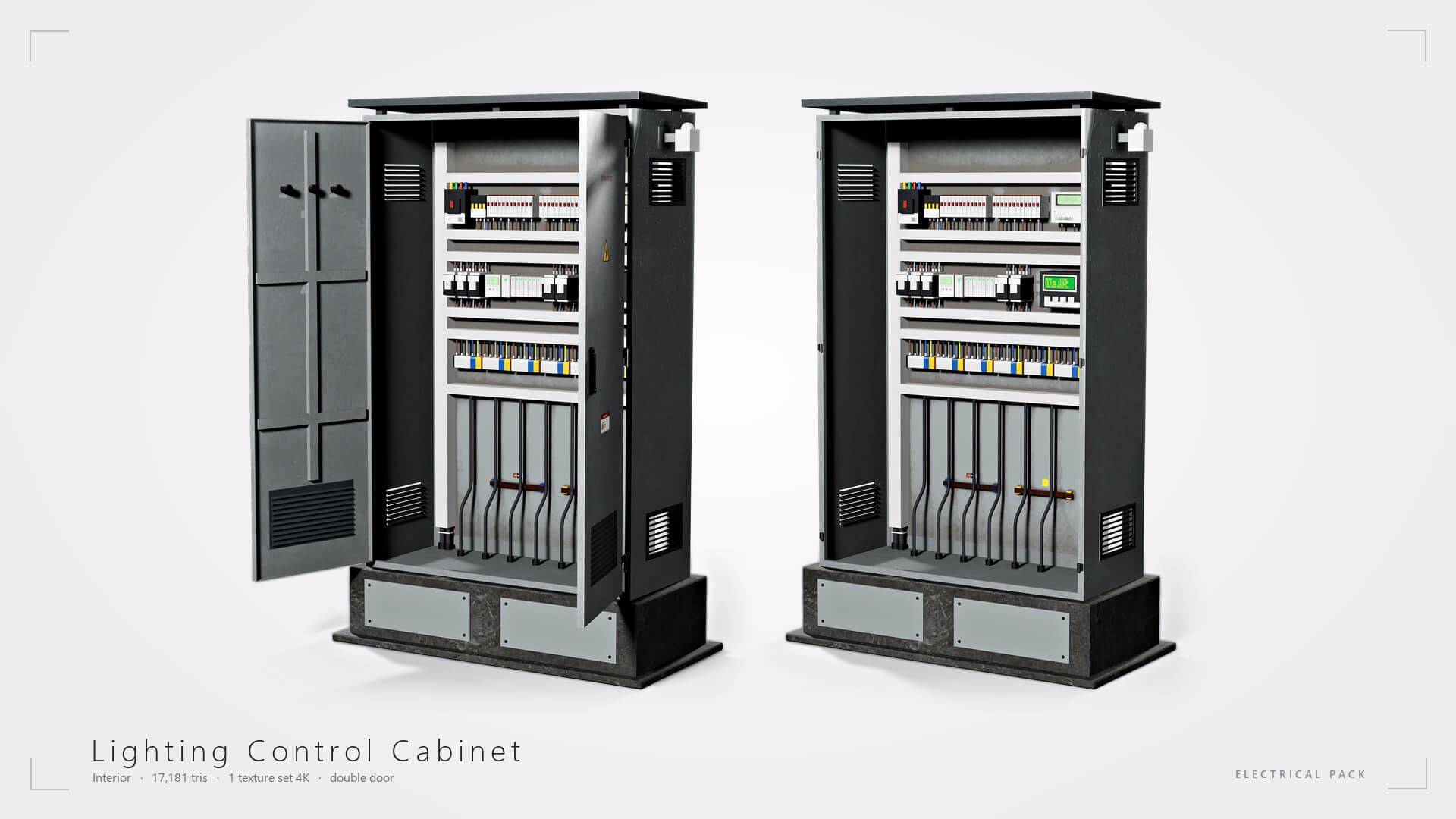 Electrical Utility Transformer Box Pack 3D Model