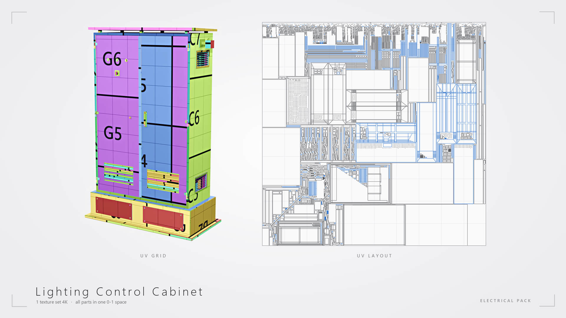 Electrical Utility Transformer Box Pack 3D Model
