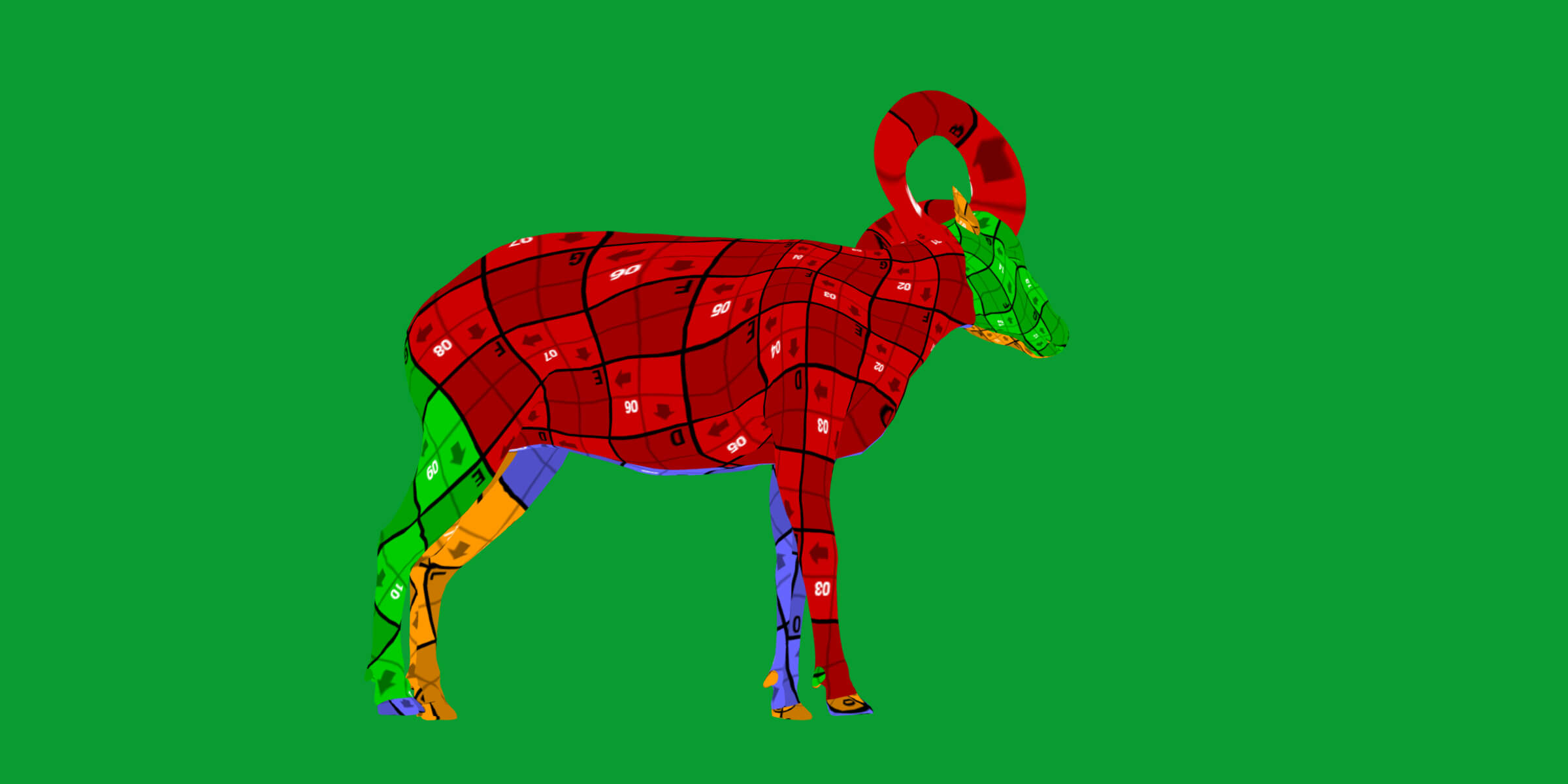 Dall Sheep Thinhorn Wild Sheep 3D Model