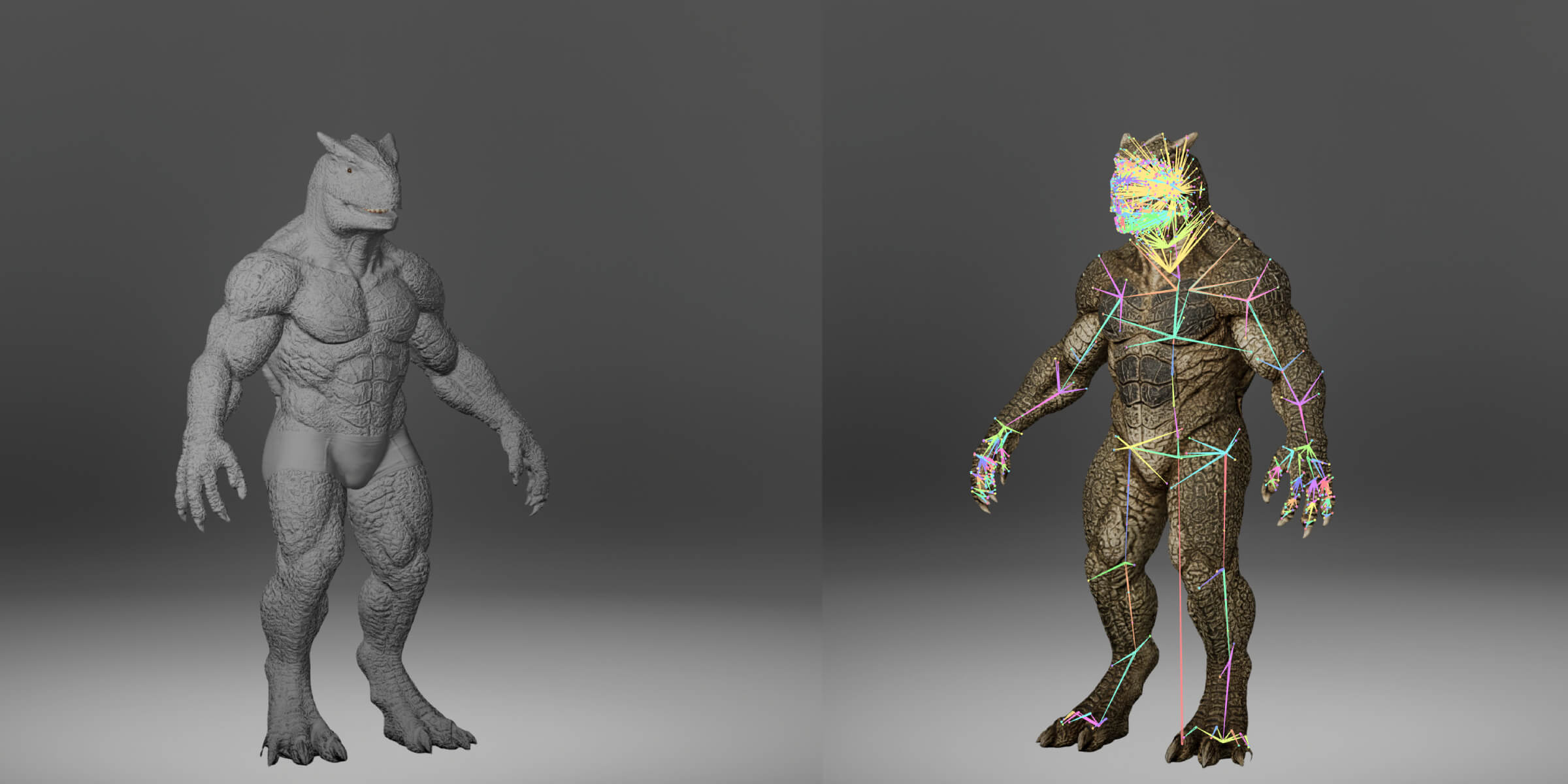 Dinosaur Metahuman Character 3D Model