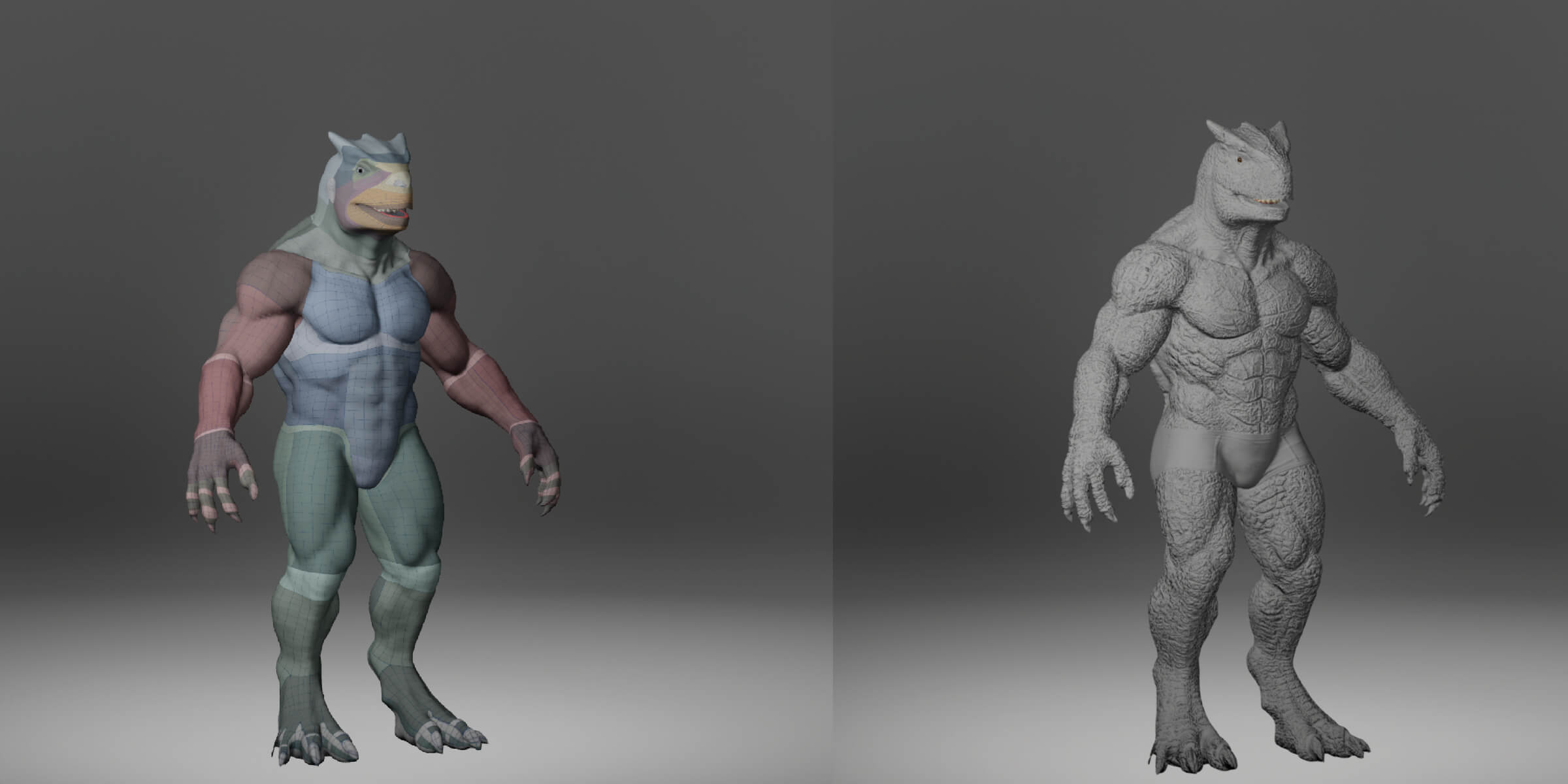 Dinosaur Metahuman Character 3D Model
