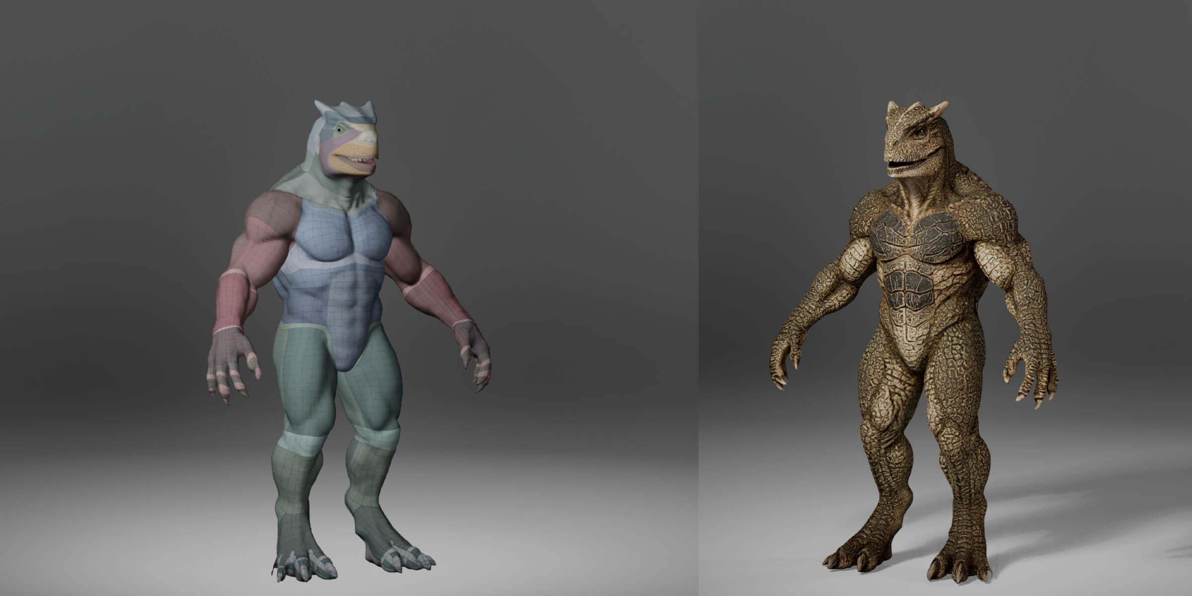 Dinosaur Metahuman Character 3D Model