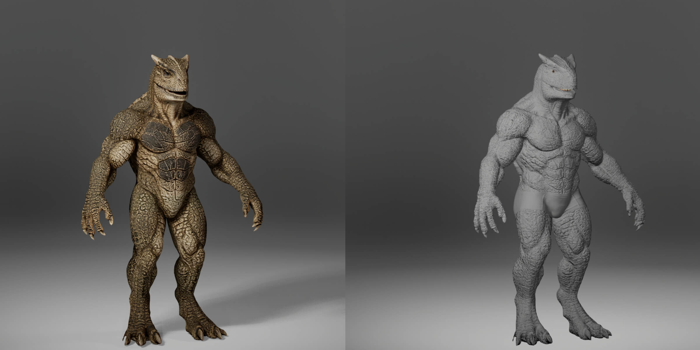 Dinosaur Metahuman Character 3D Model