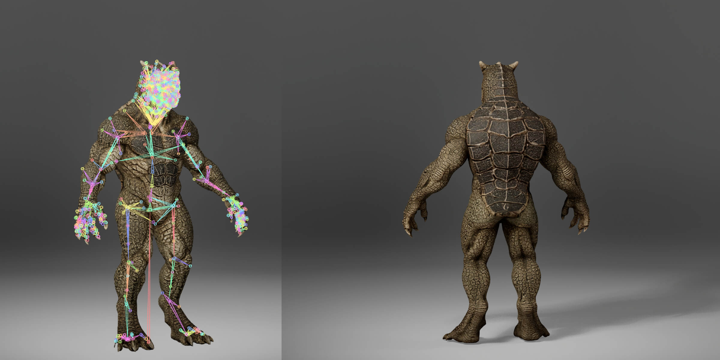 Dinosaur Metahuman Character 3D Model