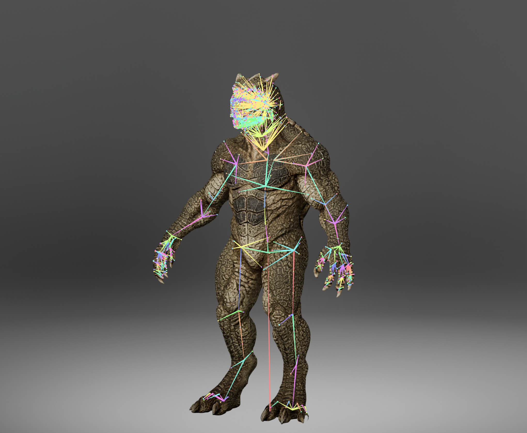 Dinosaur Metahuman Character 3D Model