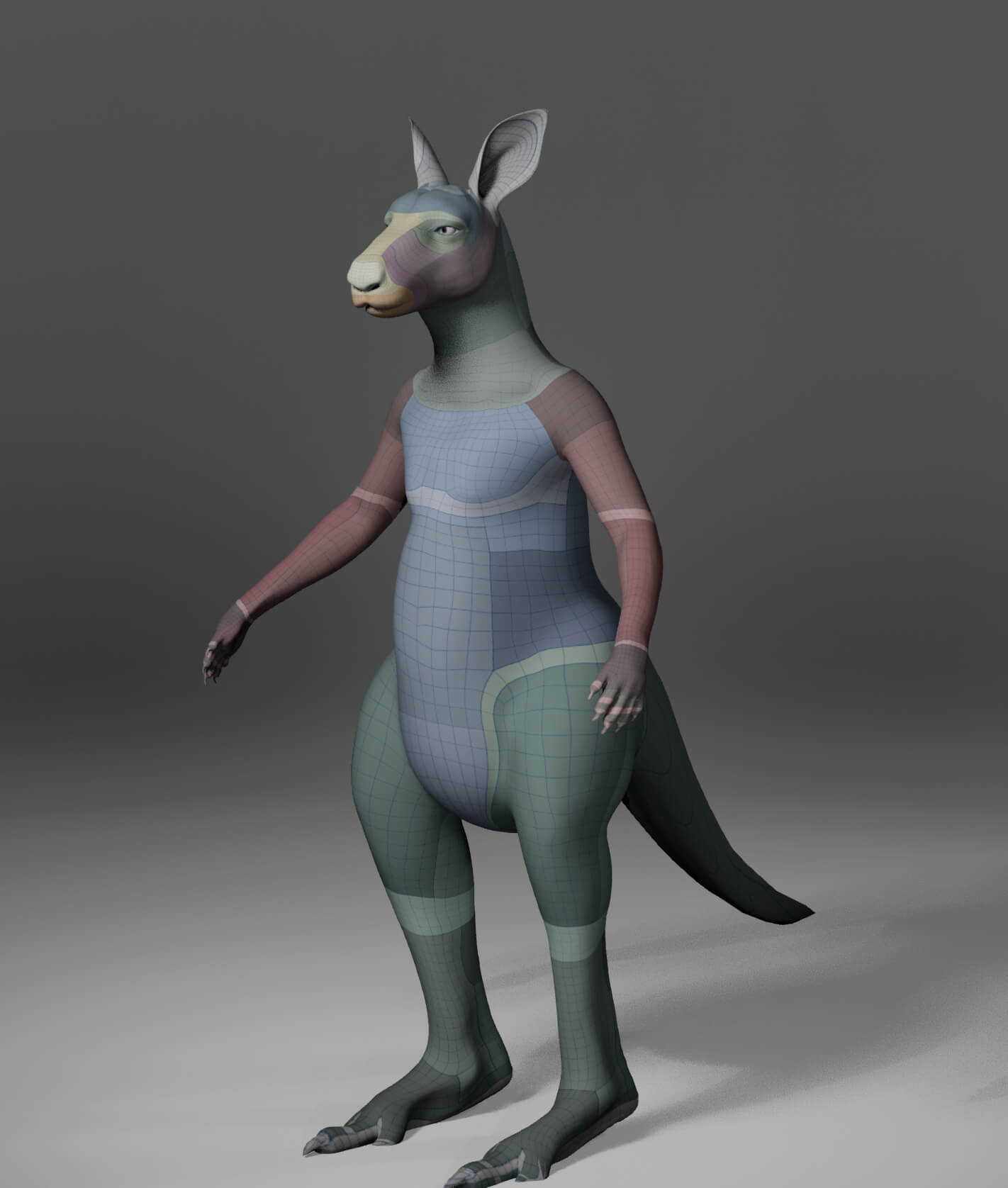Kangaroo Metahuman Character 3D Model