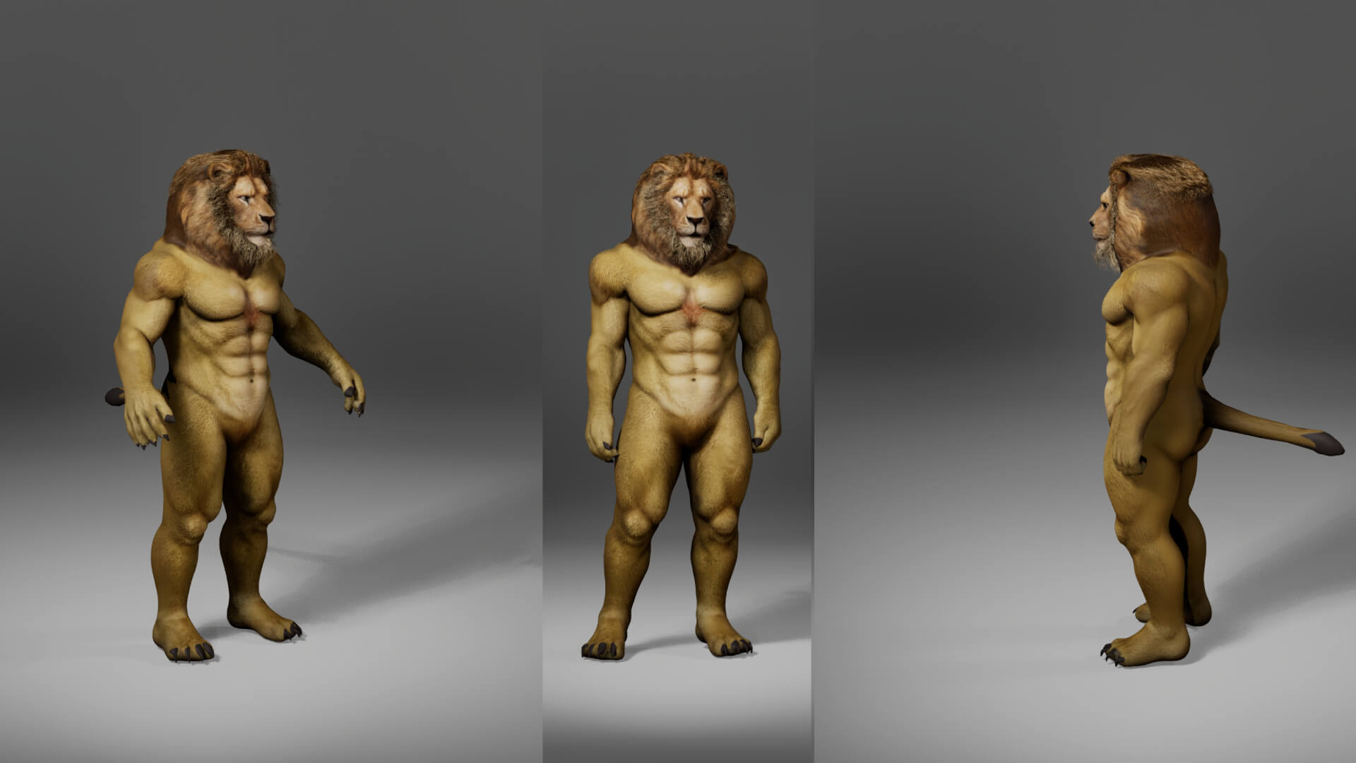Lion Metahuman Character 3D Model
