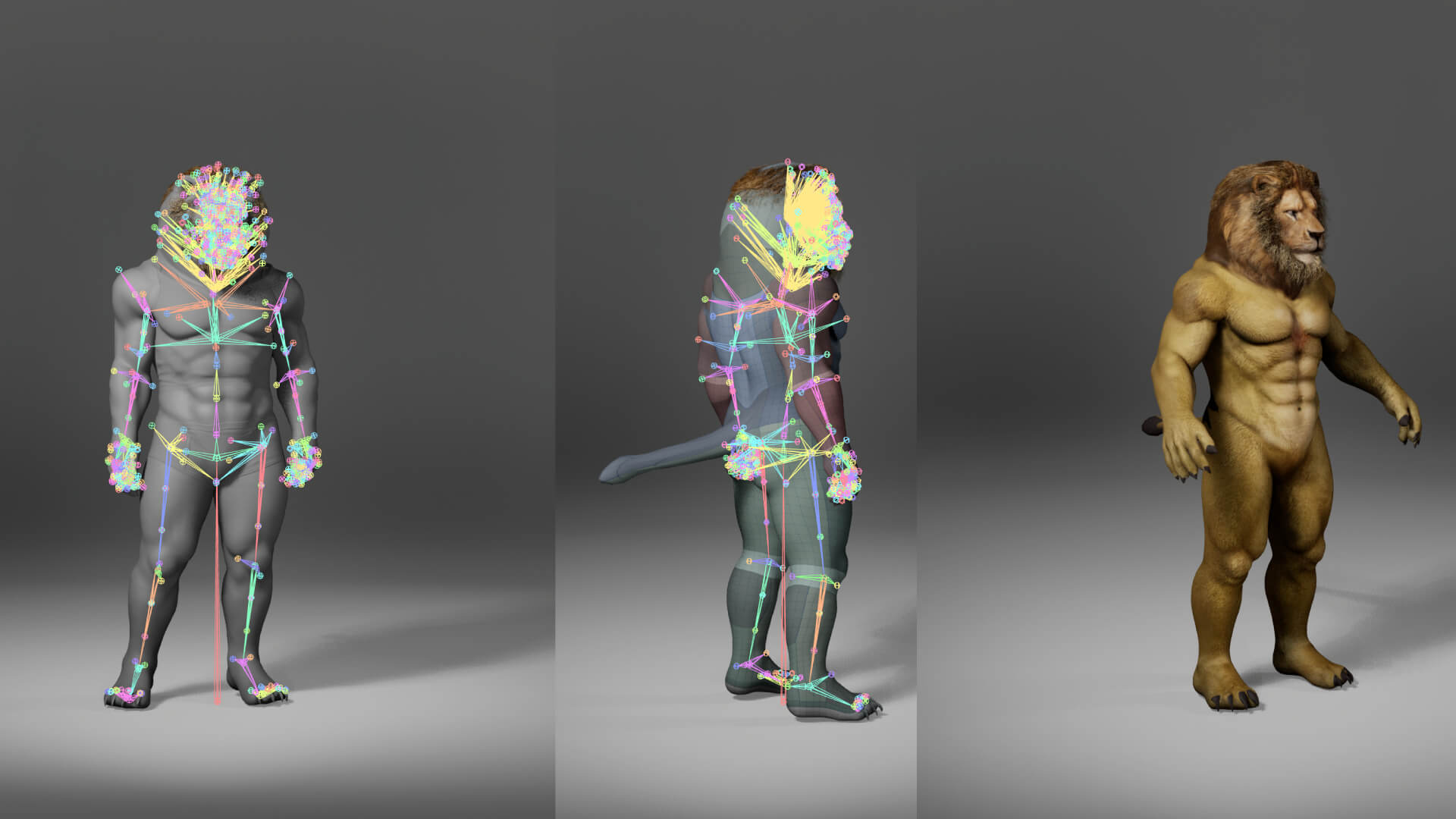 Lion Metahuman Character 3D Model