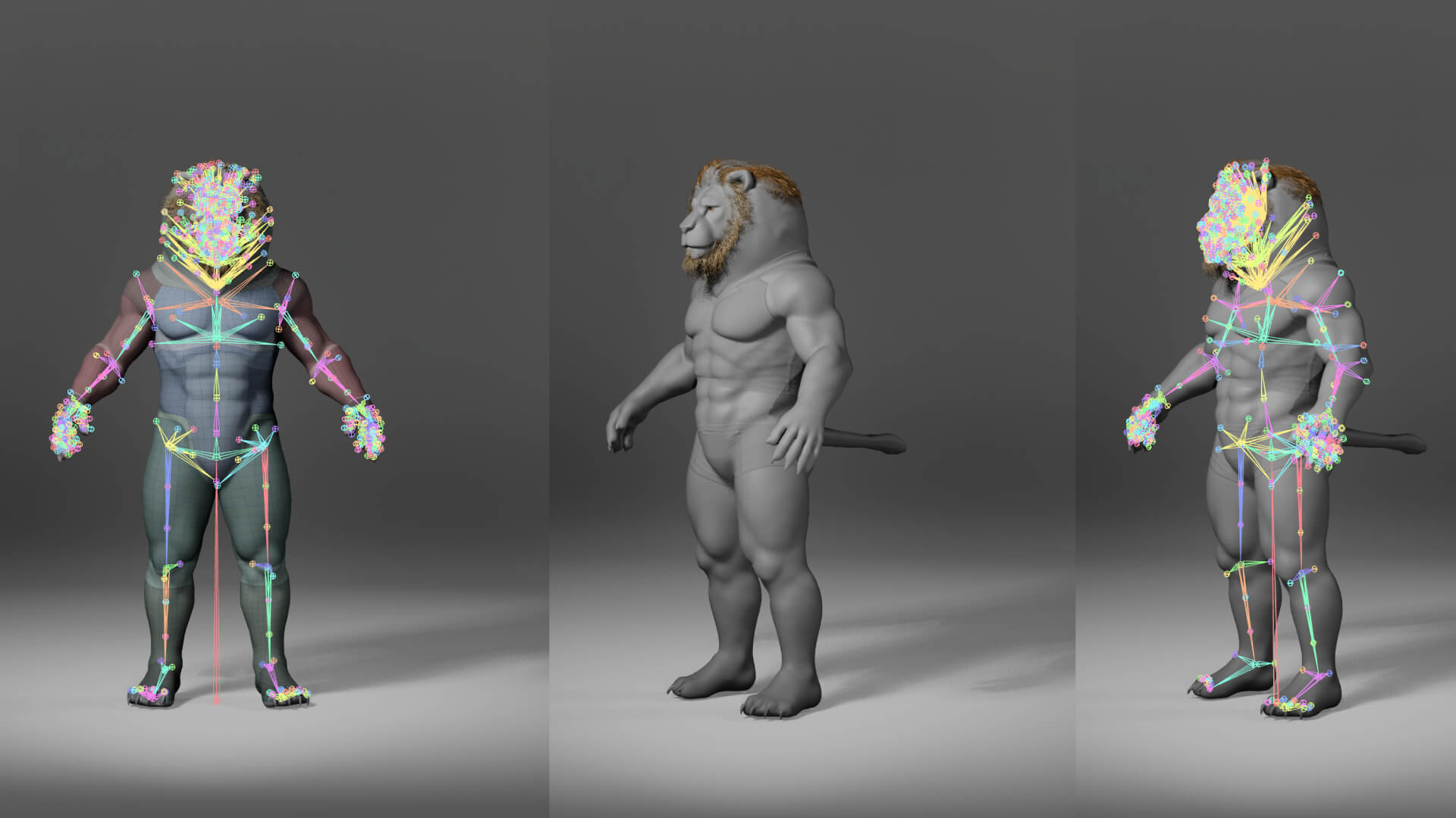 Lion Metahuman Character 3D Model