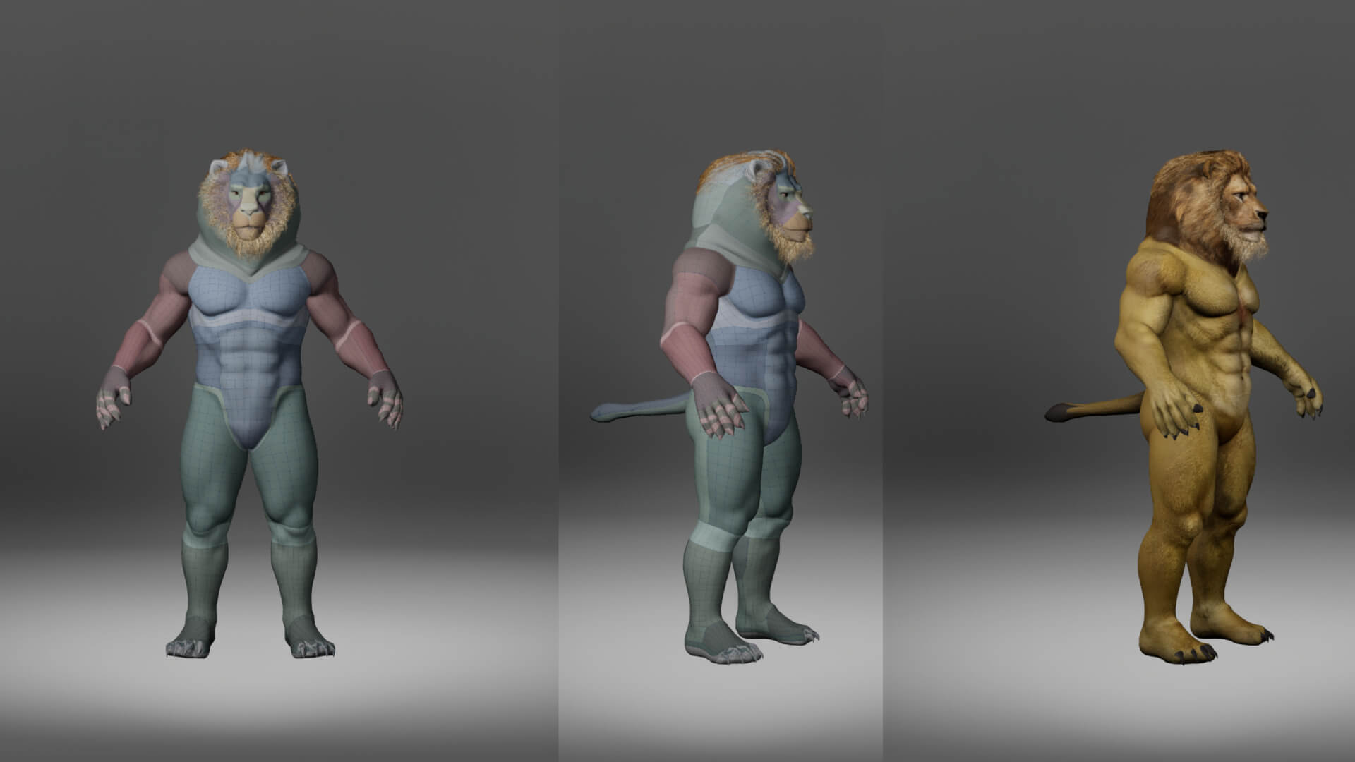 Lion Metahuman Character 3D Model