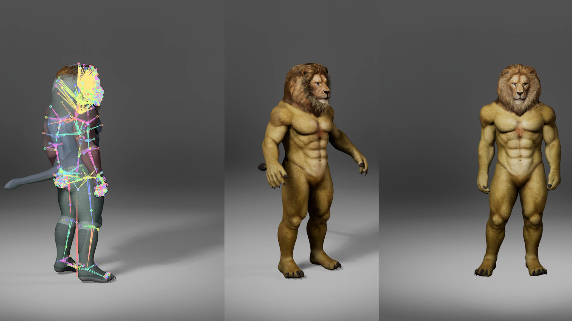 Lion Metahuman Character 3D Model