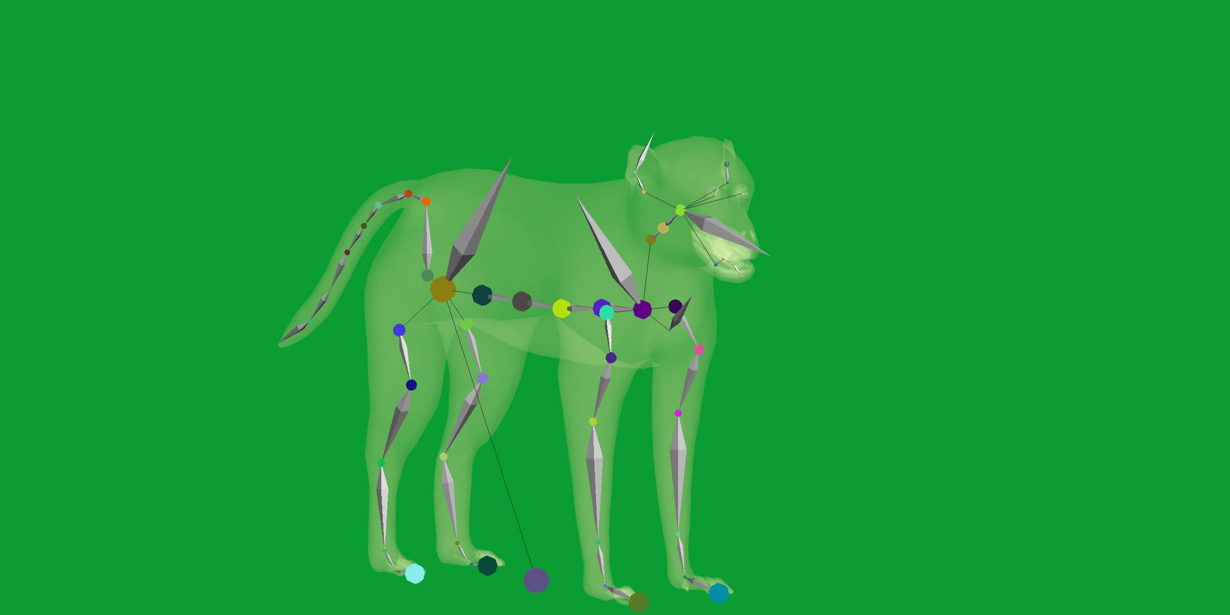Rhesus Macaque Monkey 3D Model
