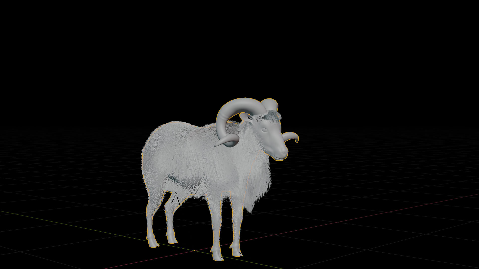Texas Dall Sheep 3D Model