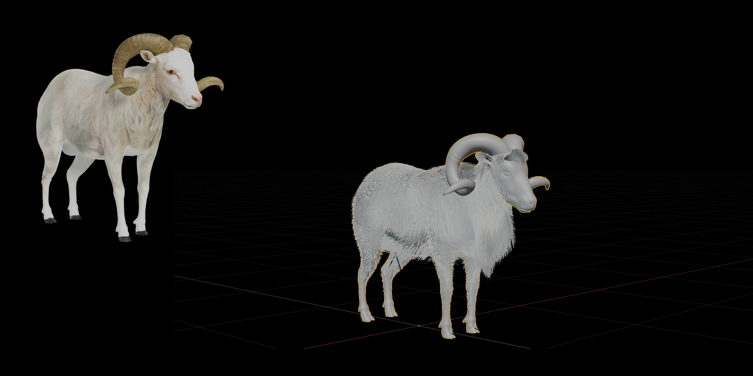 Texas Dall Sheep 3D Model