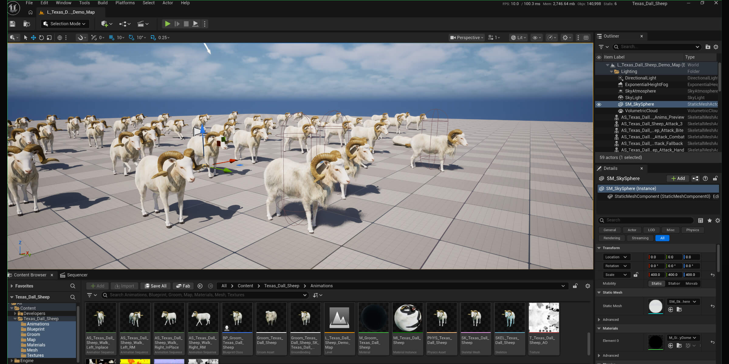 Texas Dall Sheep 3D Model