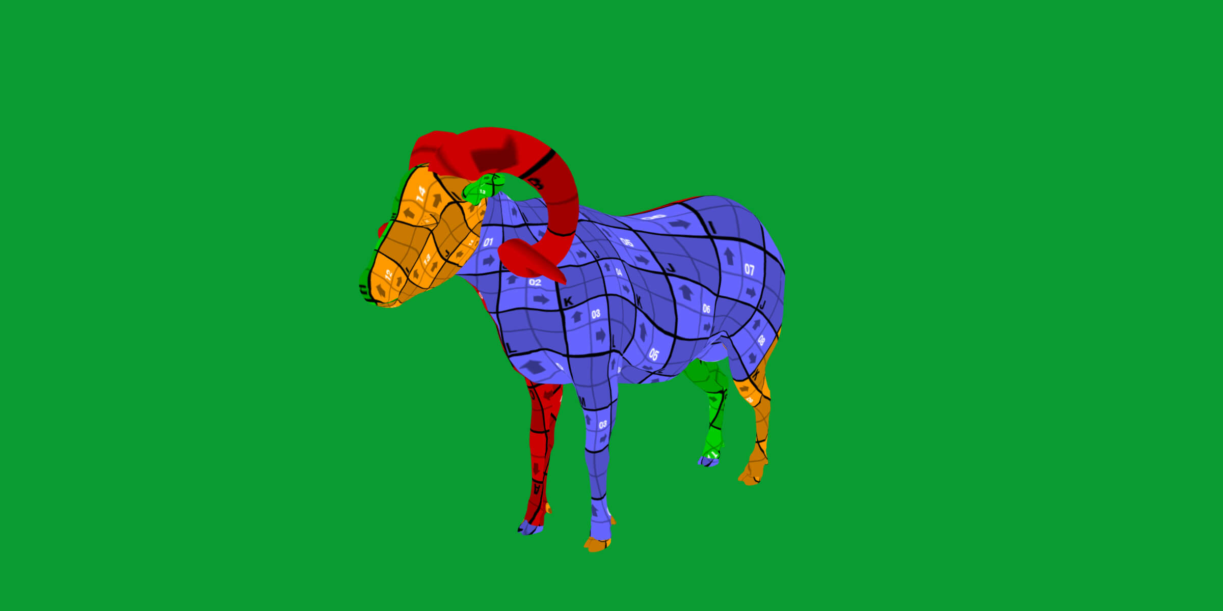 Texas Dall Sheep 3D Model