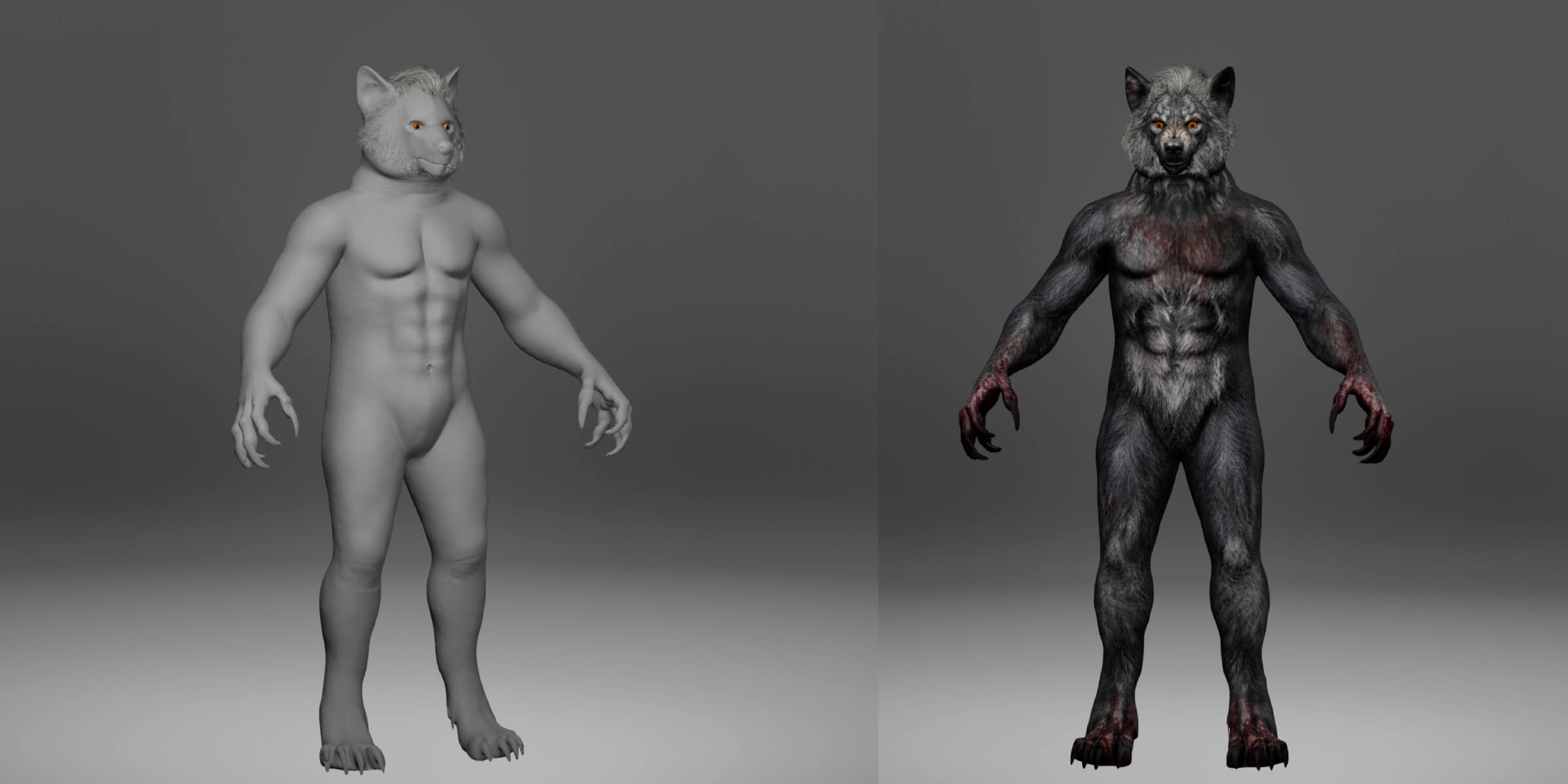 Werewolf Metahuman Character 3D Model