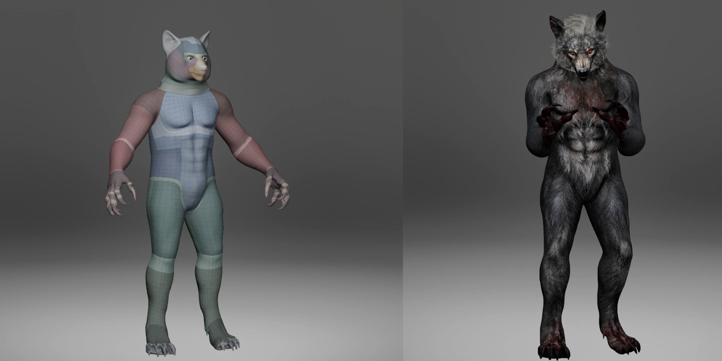 Werewolf Metahuman Character 3D Model