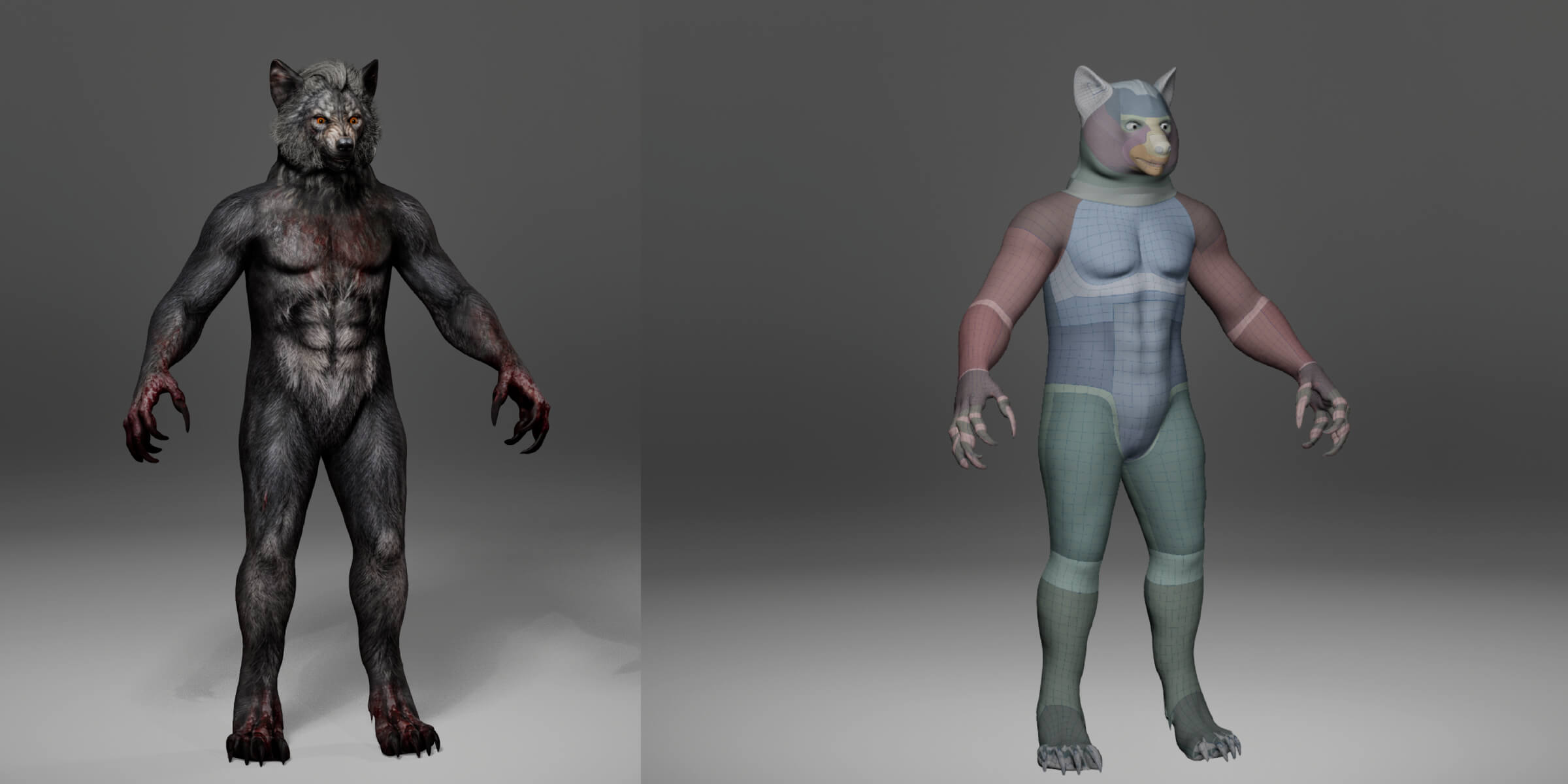 Werewolf Metahuman Character 3D Model