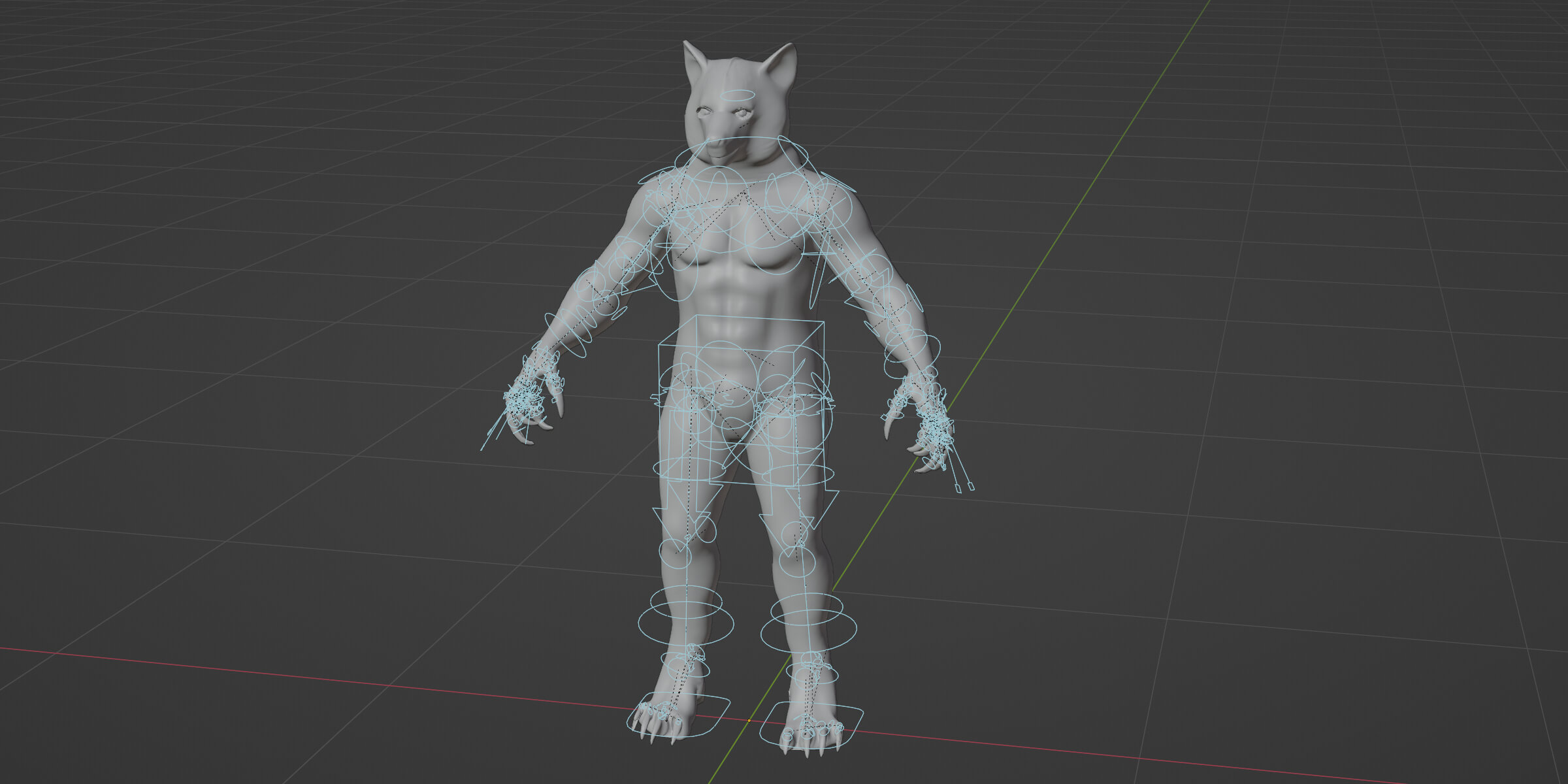Werewolf Metahuman Character 3D Model