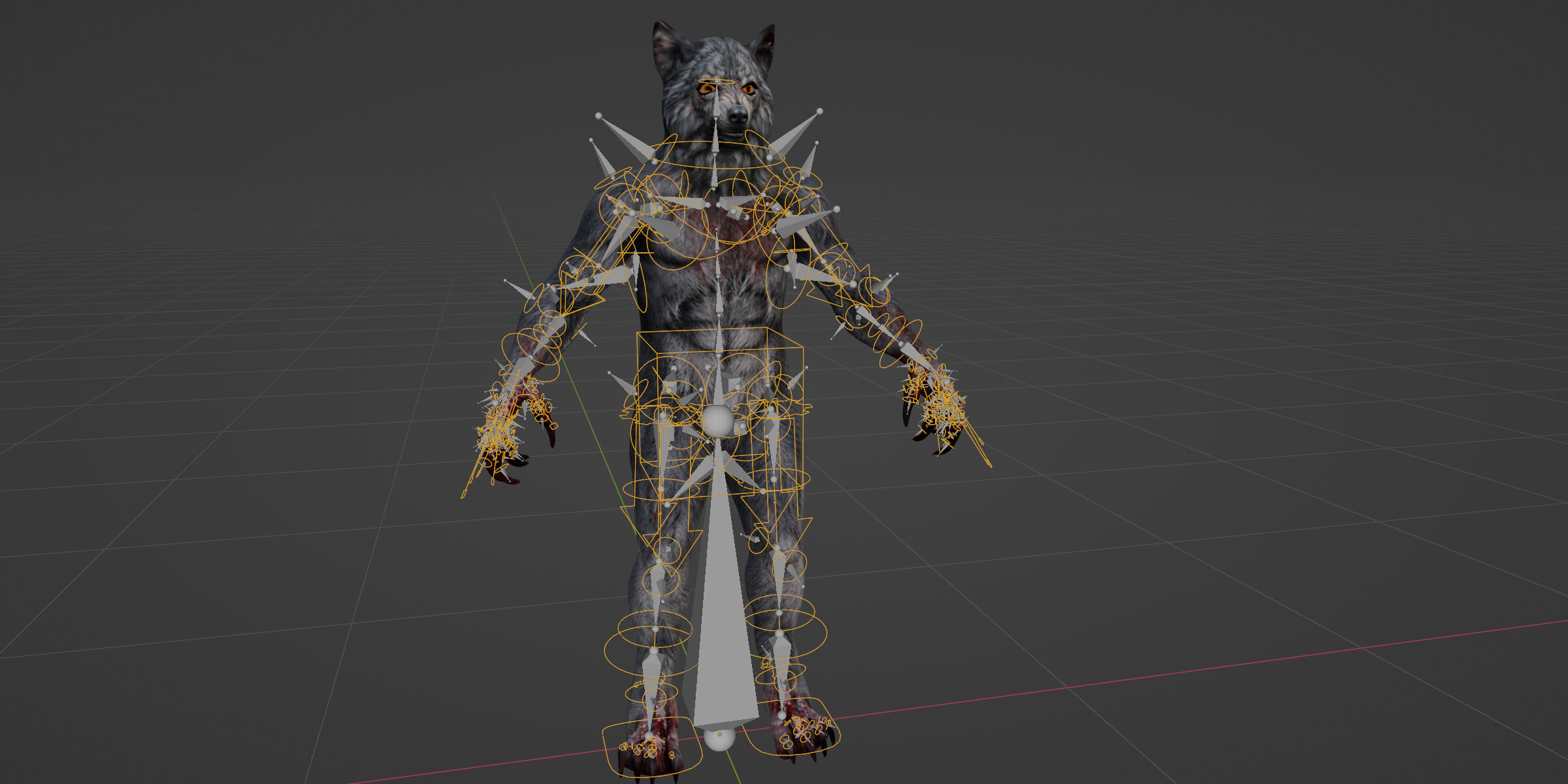 Werewolf Metahuman Character 3D Model